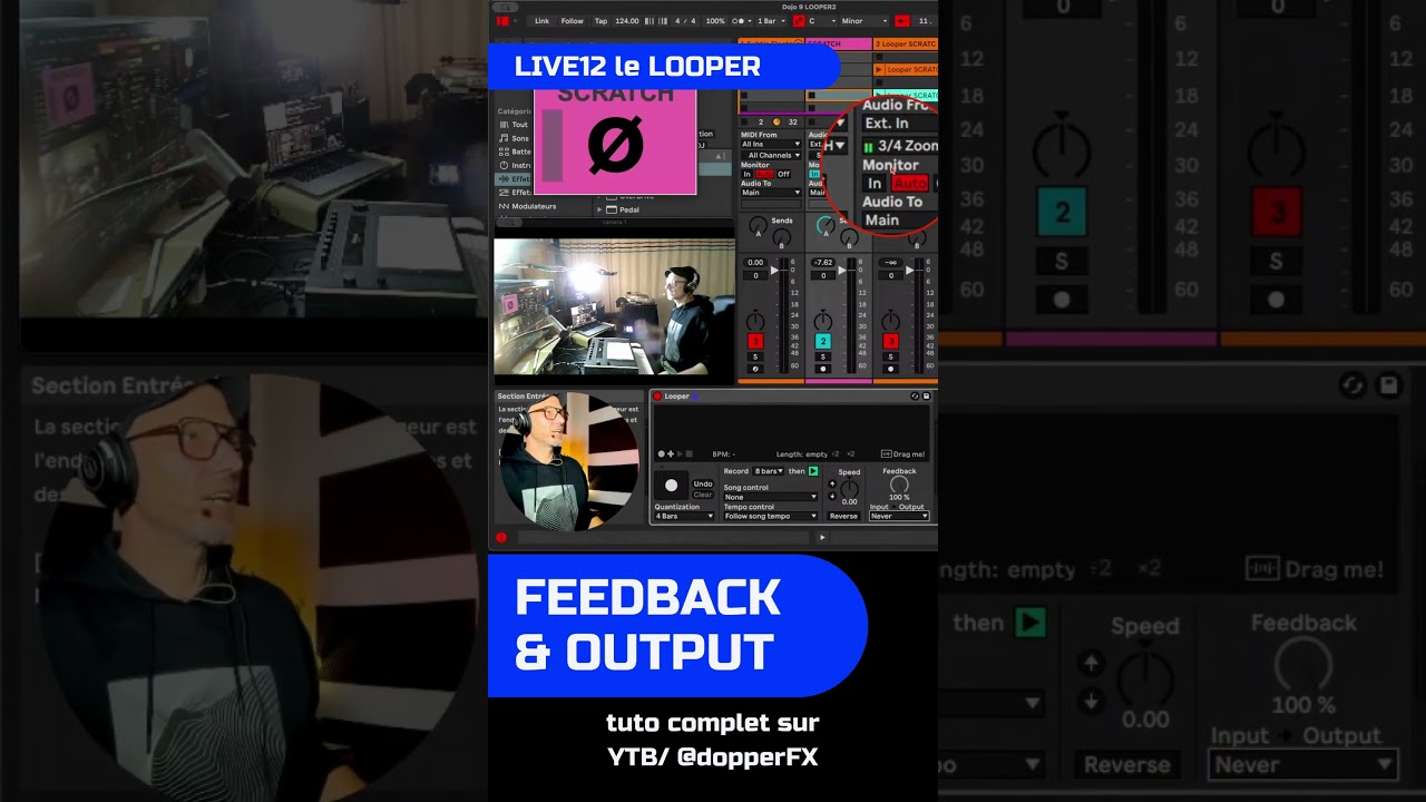 [LIVE12] LE LOOPER Feedback et Output  