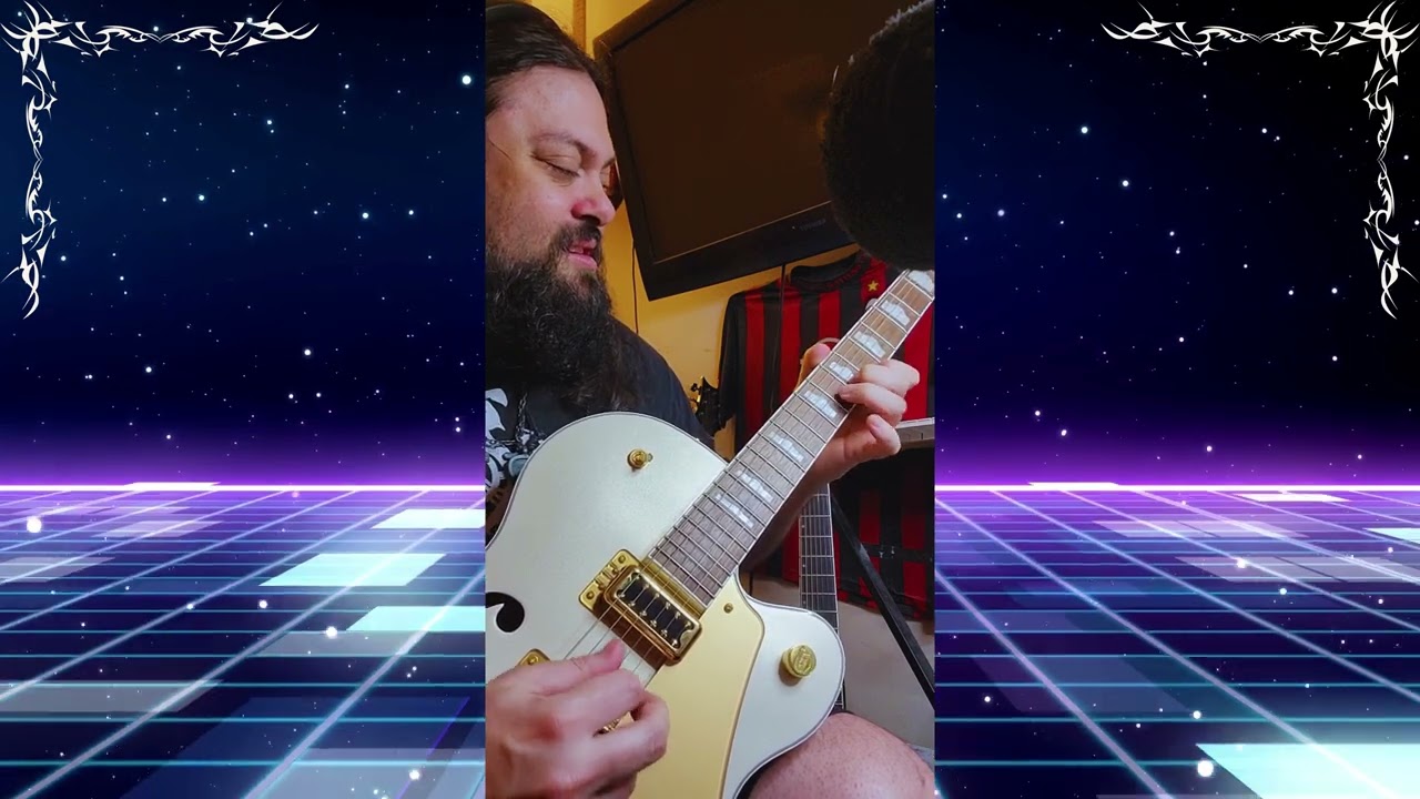 Full Melodic guitar lead part over  