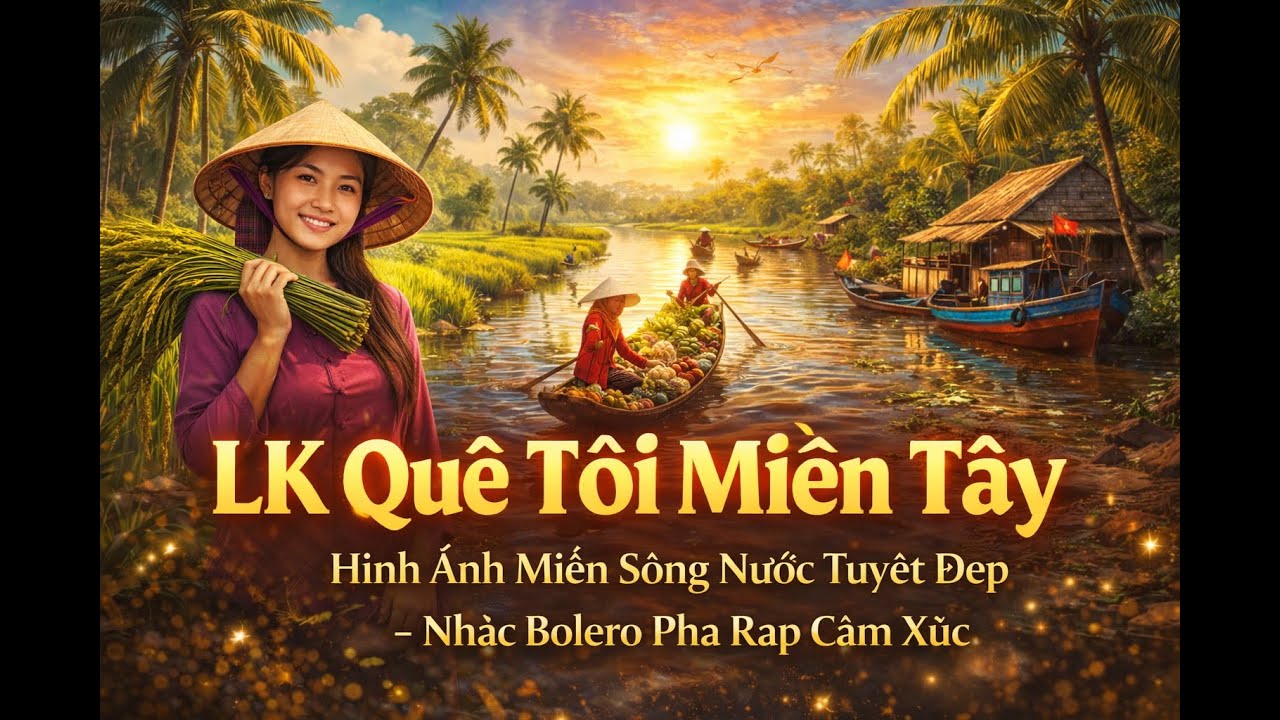 LK Quê Tôi Miền Tây | Hình Ảnh Miền Sông Nước Tuyệt Đẹp – Nhạc Bolero Pha Rap Cảm Xúc