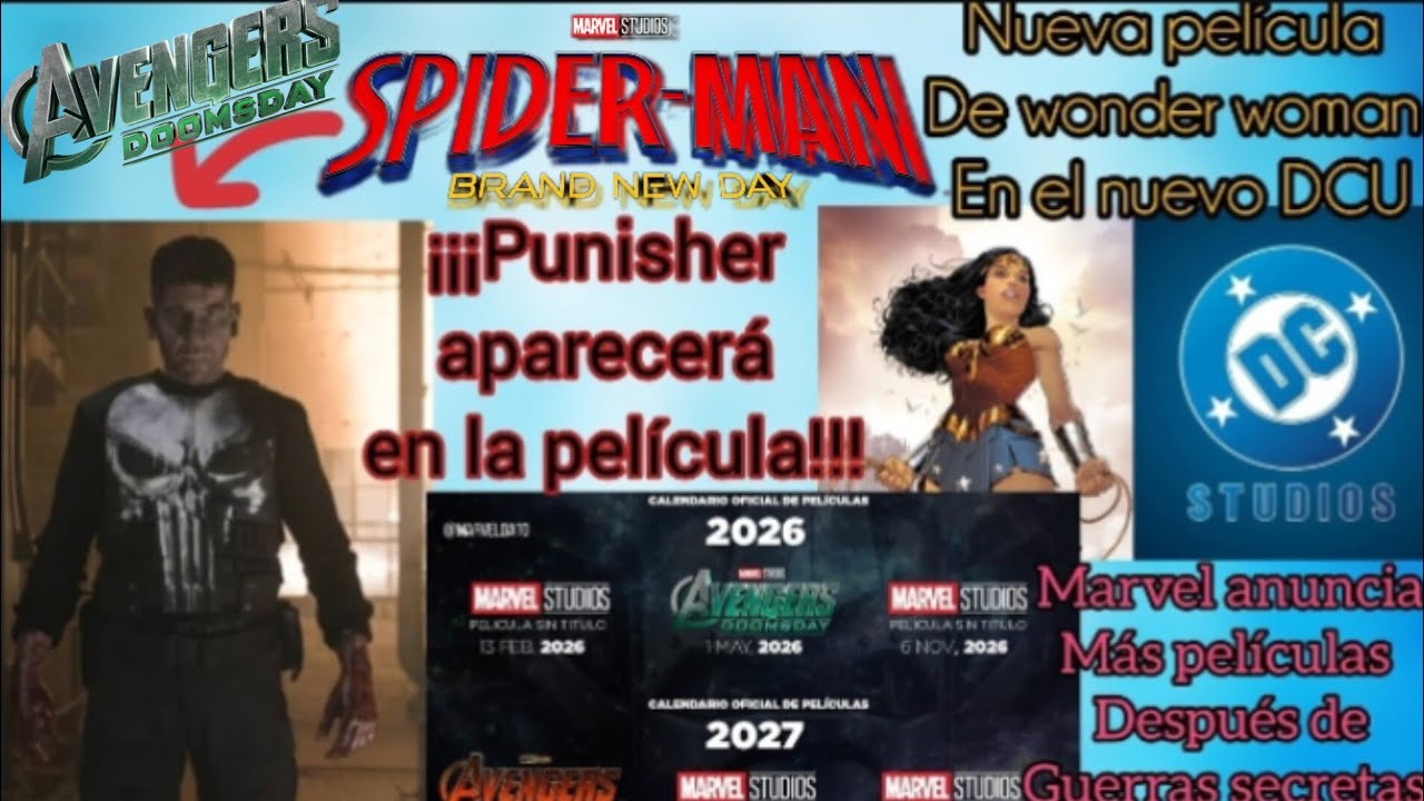 💀Punisher💀aparecerá en🕷️ Spider-Man 4🕷️Marvel anuncia más películas//Randy Studios Spaidy 2🕷️