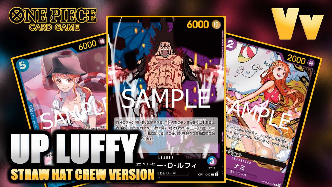 One Piece TCG: UP Луффи, тестирование сборки команды Соломенной Шляпы — суперзащитный и контролир...