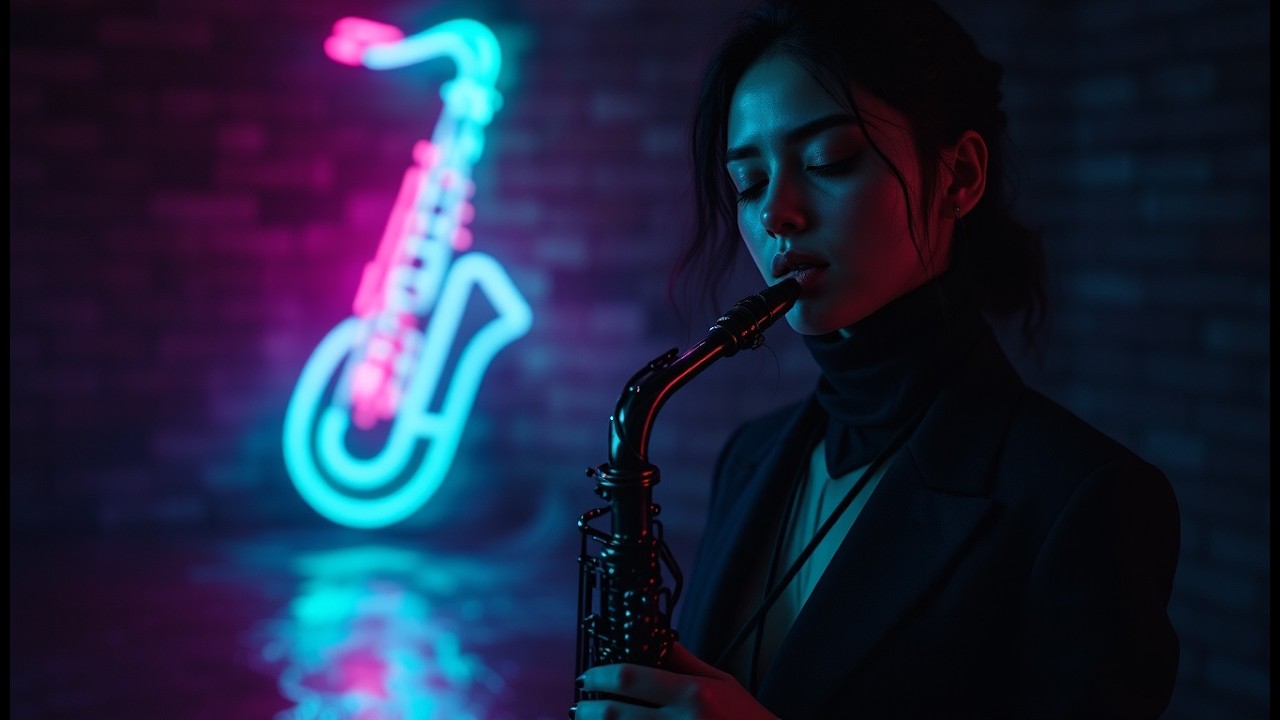 Midnight Rain Ambience & Smooth Saxophone Melodies for Relaxation