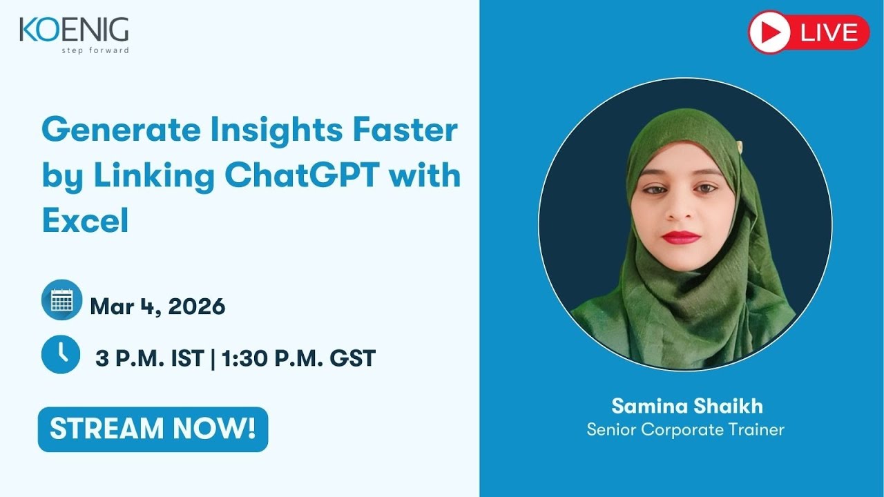 Generate Insights Faster by Linking ChatGPT with Excel