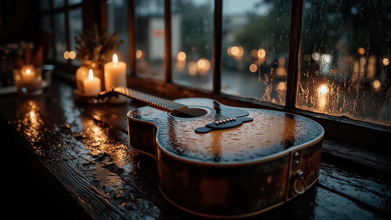 Акустическая гитарная музыка для дождливых дней | Успокаивающие мелодии для релаксации