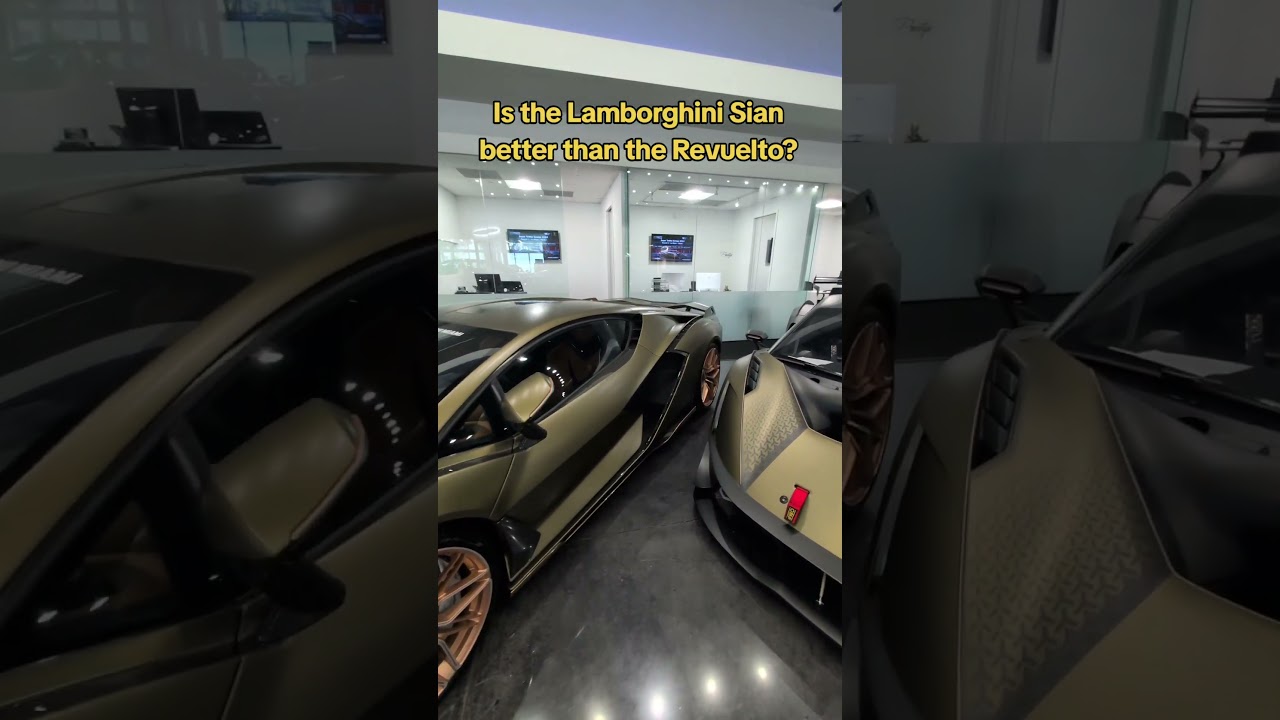 Is the Lamborghini Sian better than the Lamborghini Revuelto?