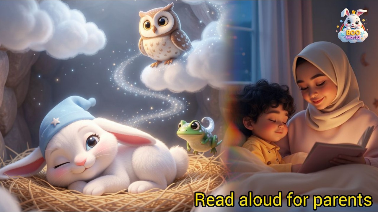The Sleepy Bunny’s Magical Moonlight Adventure | Bedtime Story for Kids| Read Aloud for Parents.