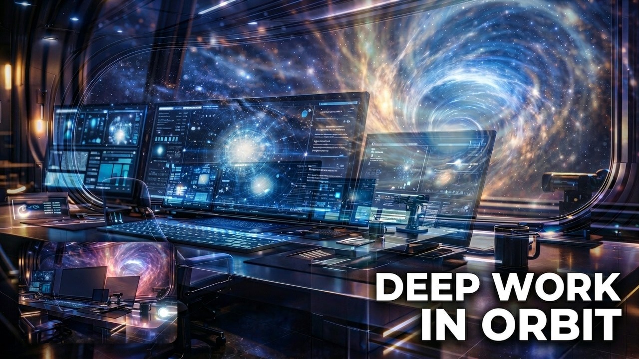 The Ultimate Space Station Workspace #5/Deep Focus in Orbit 4K