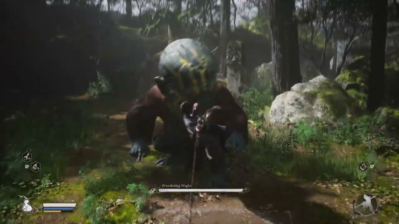 Black Myth Wukong - Wandering Wight Boss Fight no upgrades