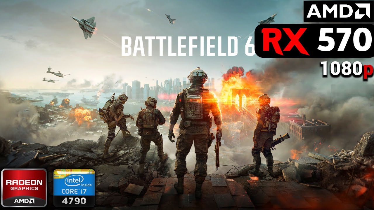 Battlefield 6 | На AMD RX 570 + i7 4790 + 16 ГБ ОЗУ | Тест 2026 года