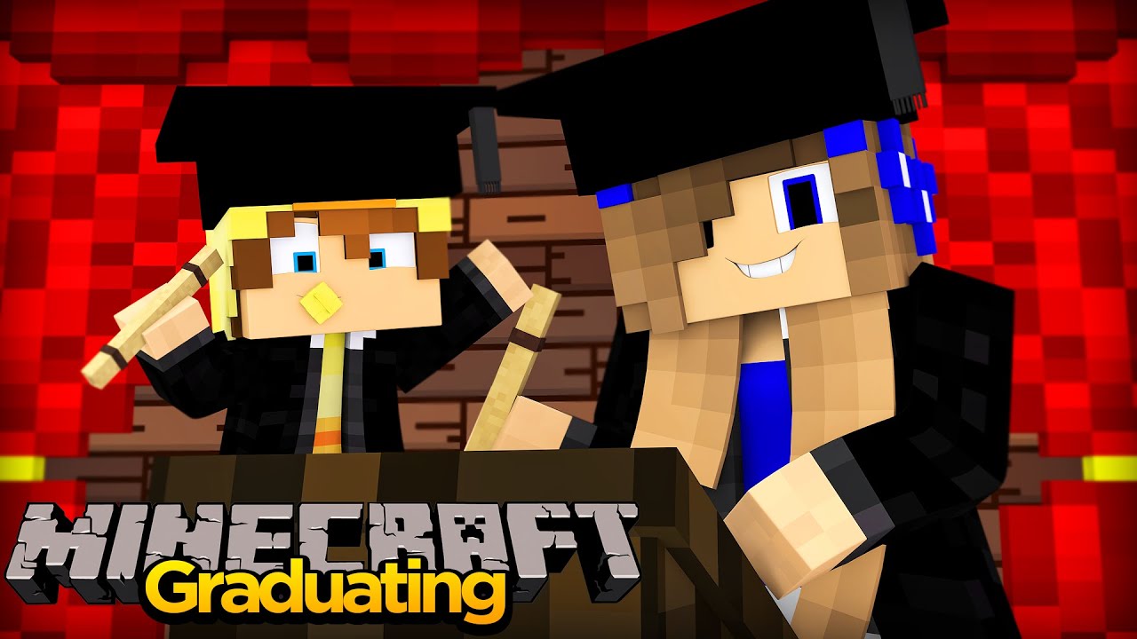 MINECRAFT BABY DAYCARE - BABY DUCK GRADUATES FROM DAYCARE!!! w/LITTLE CARLY