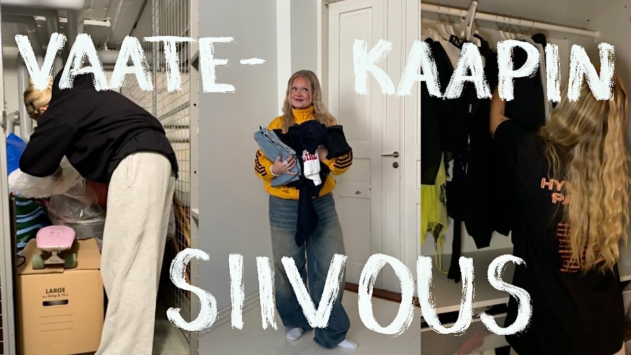 siivoon mun vaatekaapin