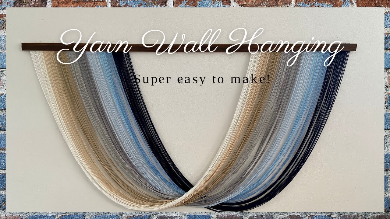 Easy DIY Yarn Wall Hanging | Boho Decor