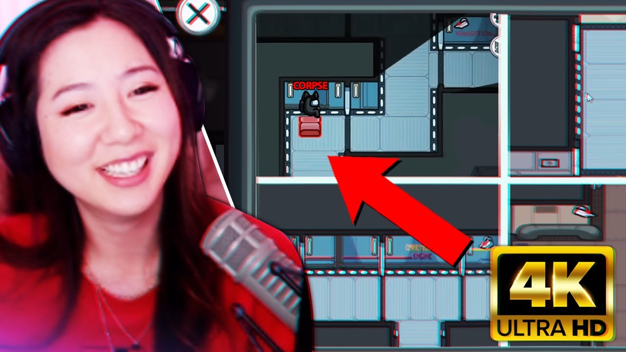 Among Us but i caught CORPSE HUSBAND in 4k! ft. Valkyrae, Dream, Sykkuno