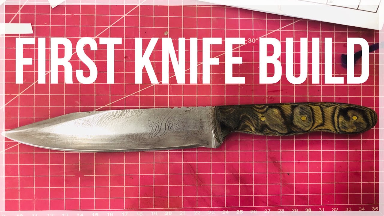 First knife build, EBay Damascus