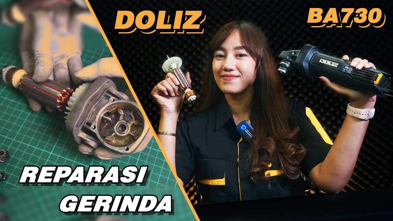 Panduan Lengkap Memperbaiki Mesin Gerinda yang RUSAK ! Doliz BA730