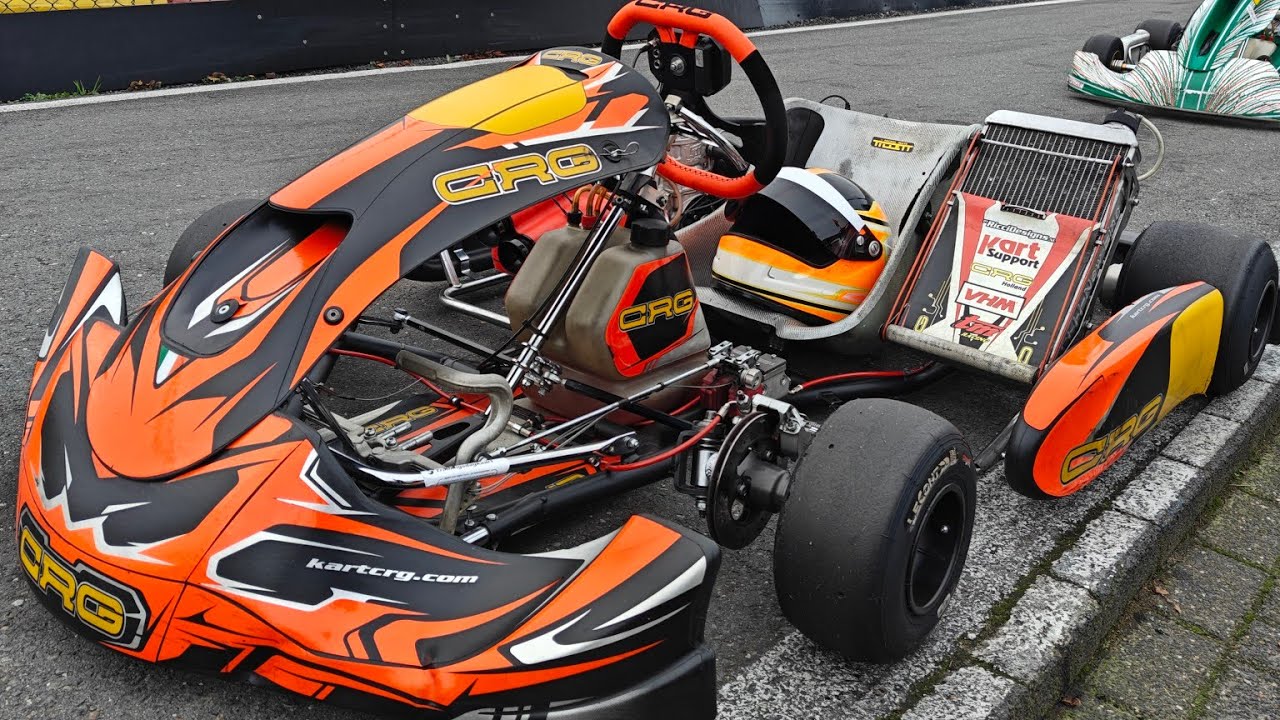 First Time Driving My New CRG KZ Kart At Karting Genk