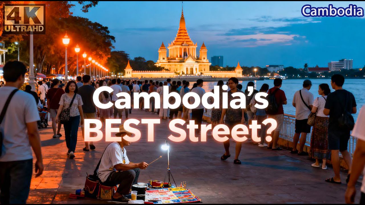 AMAZING CITY | Walking Tour Cambodian Street Food - 2026/Riverside Food Market Tour, Phnom Penh #929