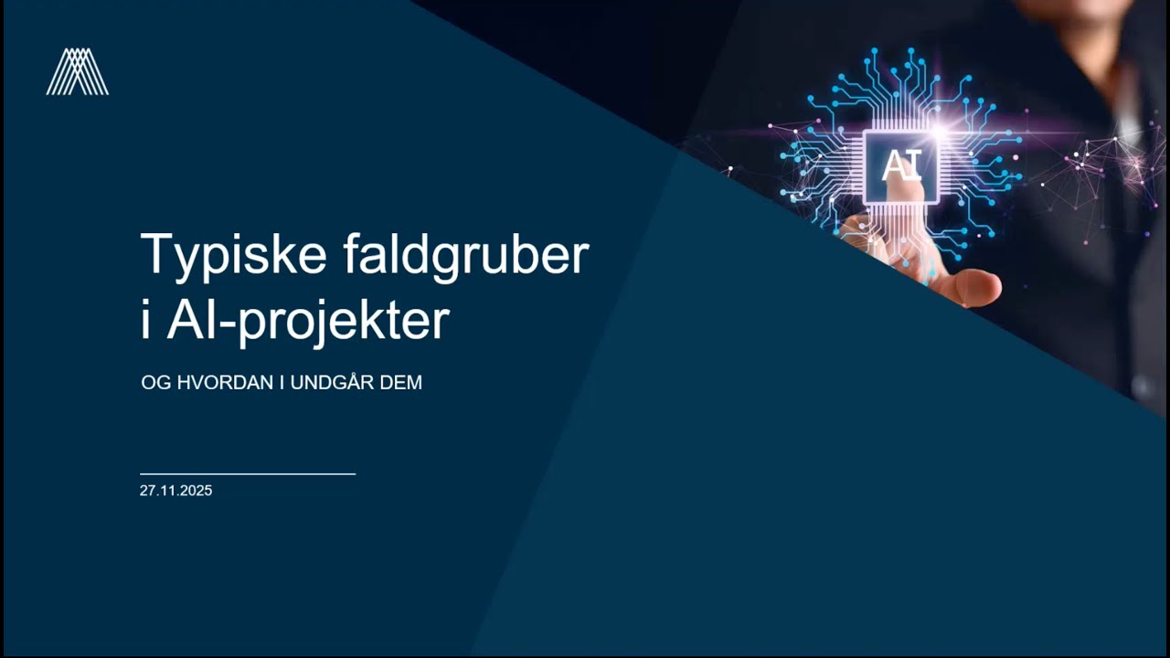 Webinar: Typiske faldgruber i AI-projekter, og hvordan I undgår dem