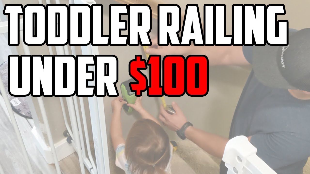 Add a Toddler Railing for Super Cheap!