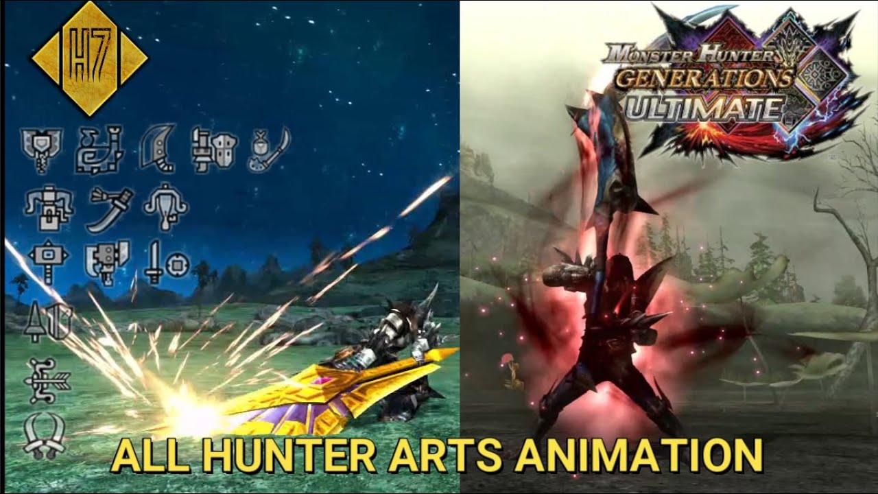 [MHXX/MHGU - INDO] ALL WEAPON'S HUNTER ART ANIMATION