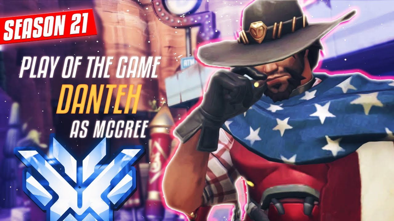McCree 54 Eliminations in TOP 500 by DANTEH + POTG [OVERWATCH Gameplay S21]