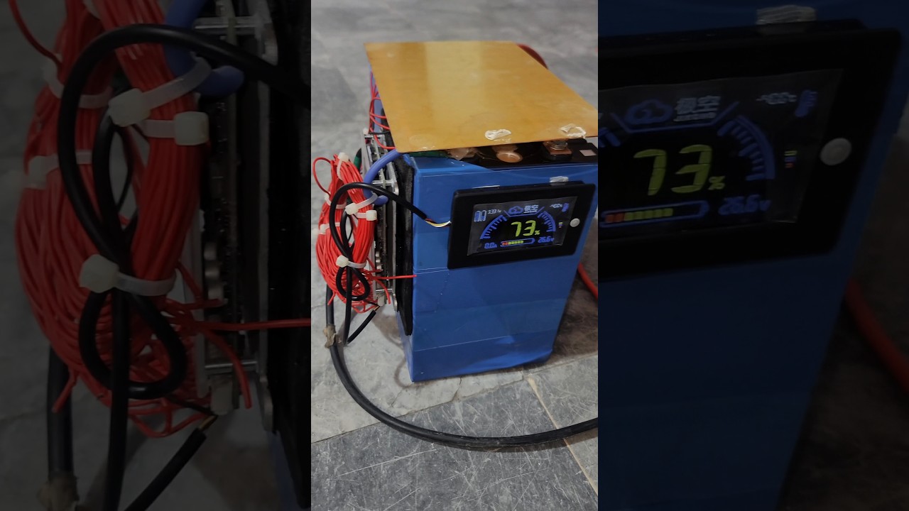 24V LiFePO4 Battery Bank Assembly with JK Smart BMS (LCD Monitoring)