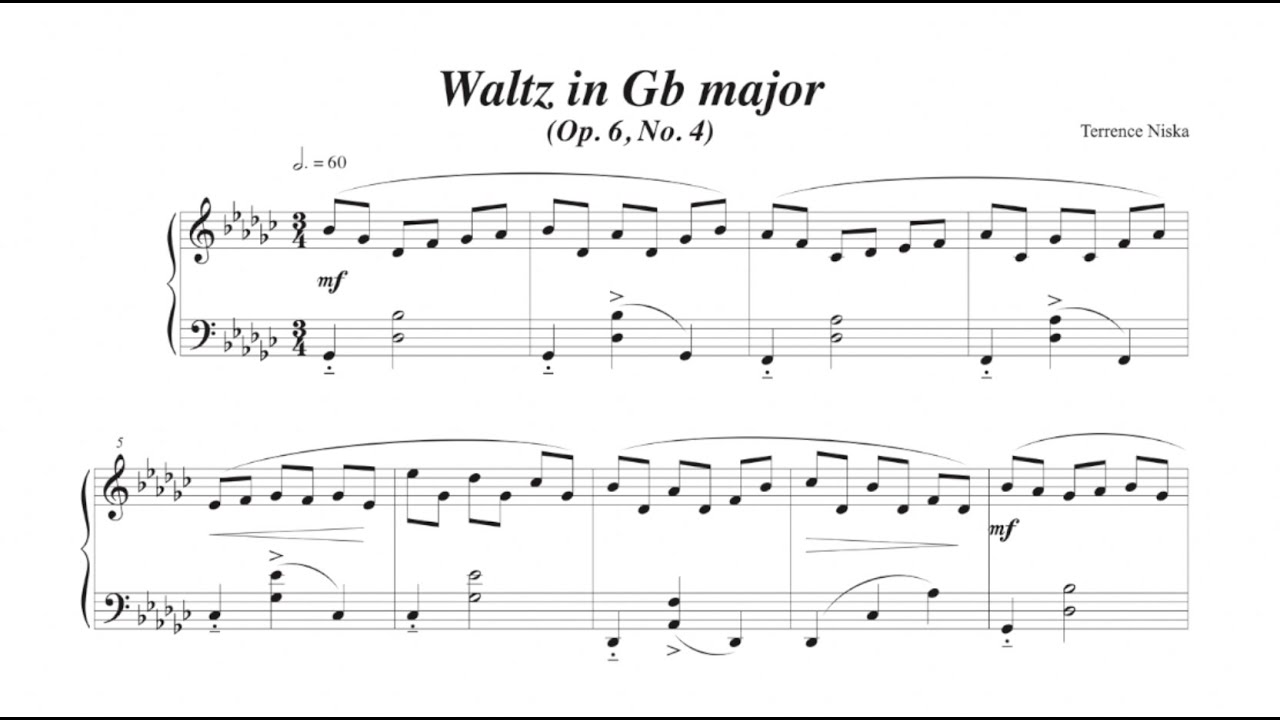Waltz in Gb major, Op. 6, No. 4