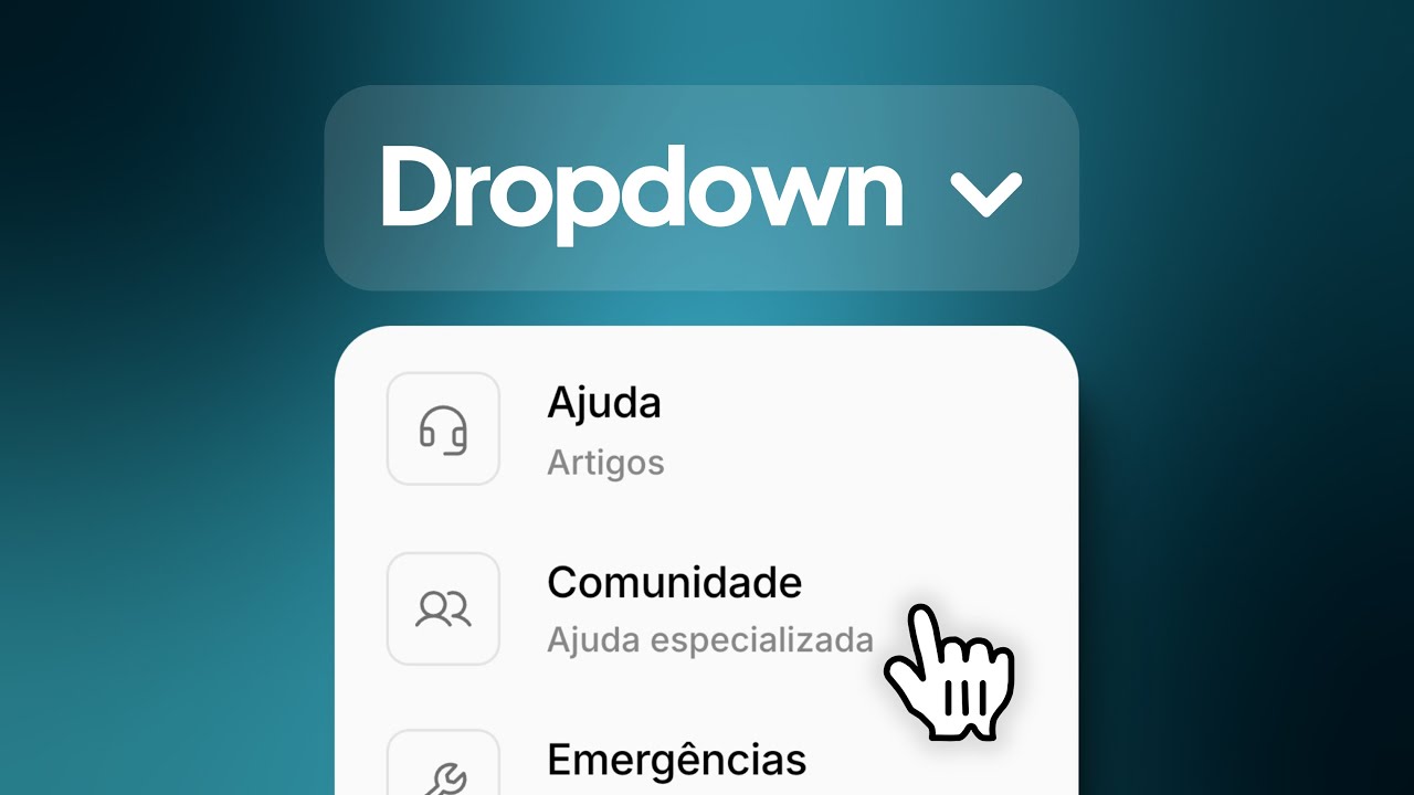 Como Criar um Dropdown (Menu Suspenso) no Framer