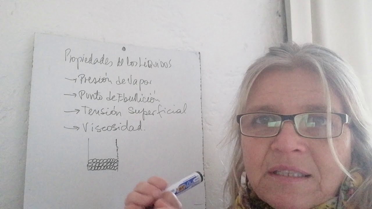 Líquidos propiedades : tensión superficial, presión de vapor, punto de ebullición, viscosidad