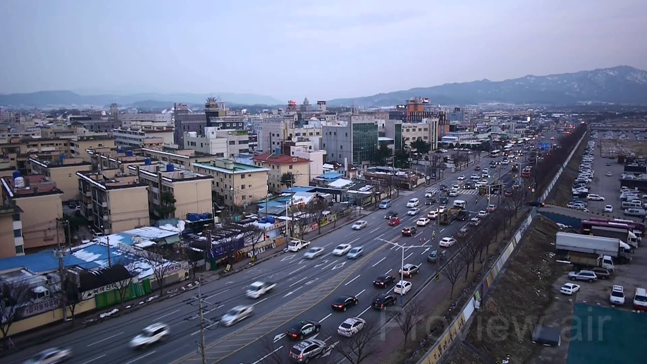 경주시 서천쪽 항공촬영
