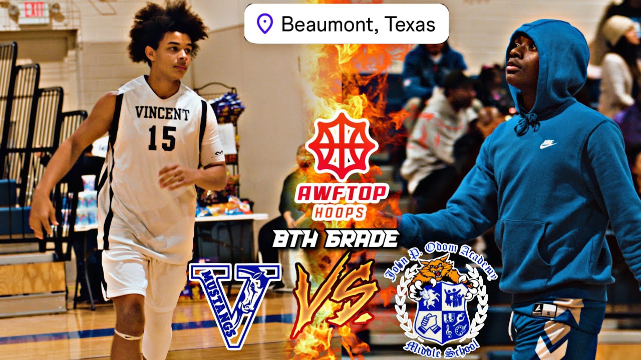 Vincent Middle School vs Odom Middle School (8th Grade Full Game Highlights) | Beaumont, Tx