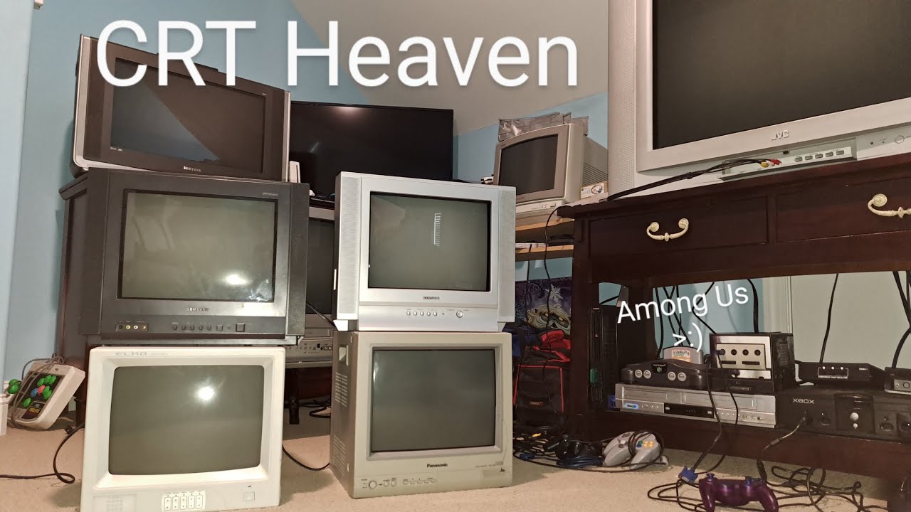 Showing every CRT TV or Video Monitor I Currently Have