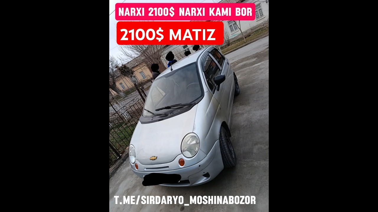 Sotiladi Arzonga Matiz Narxi 2100$ Yili 2002 Xolati Yaxshi