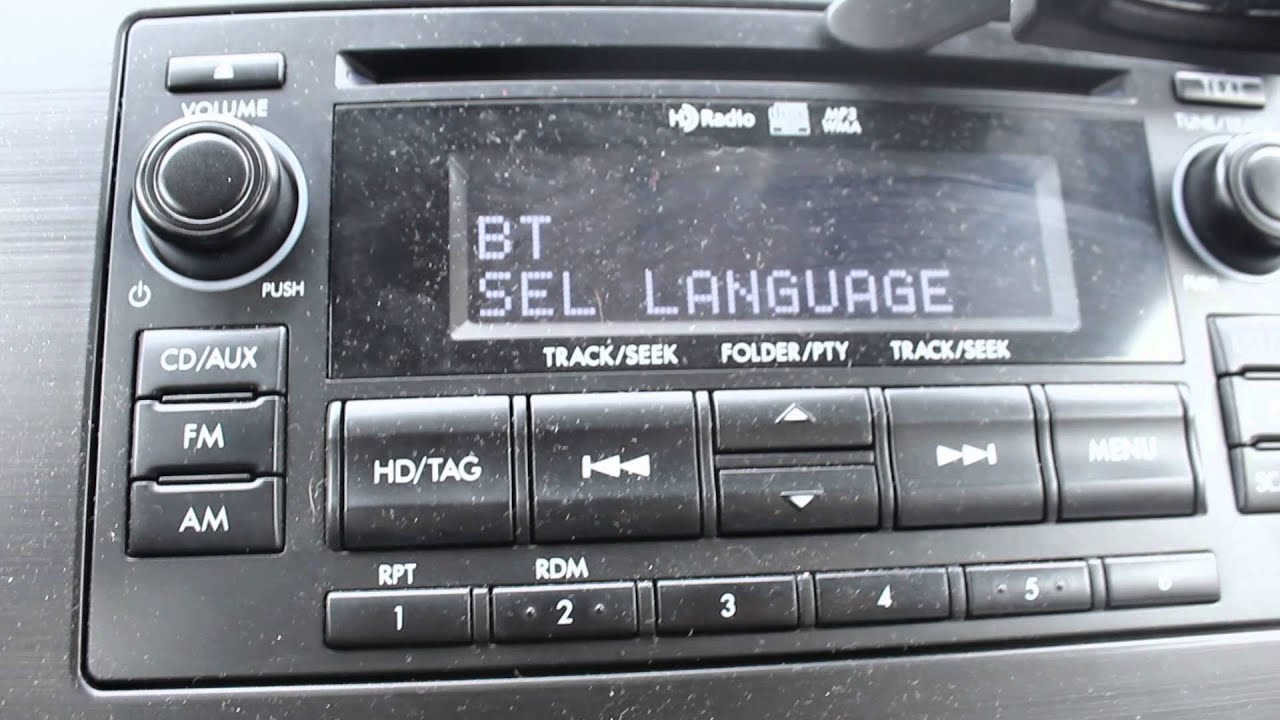 My Subaru Forester 2014 Bluetooth stop working