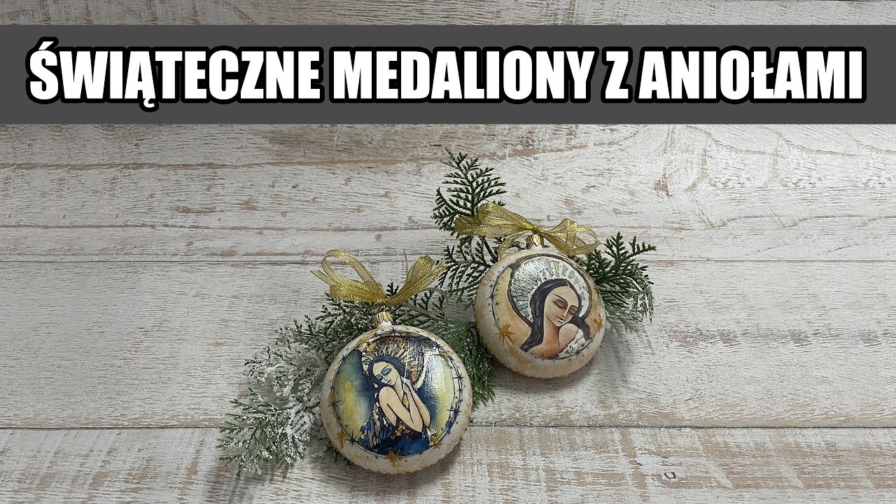 Decoupage krok po kroku - Medaliony z aniołami  - poradnik