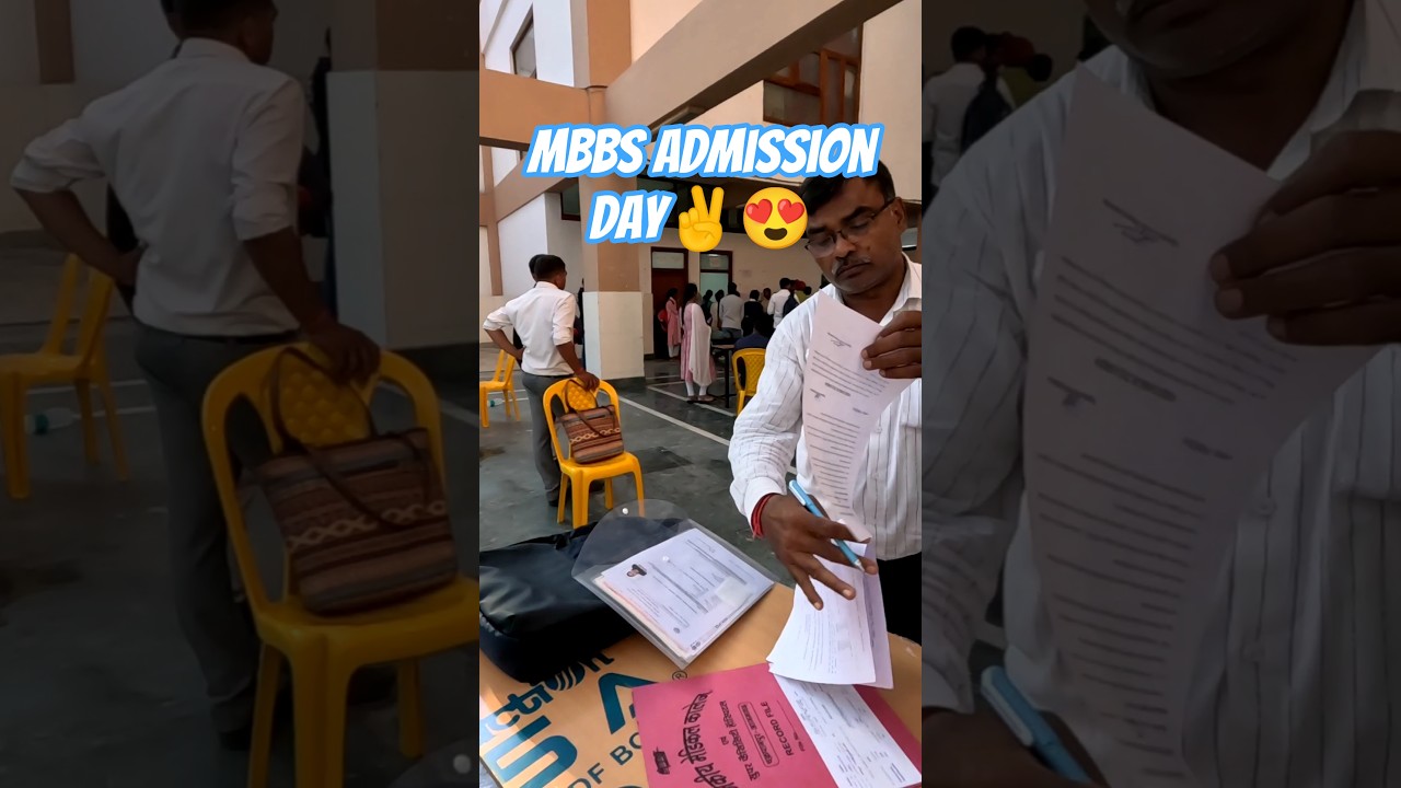 Finally MBBS Admission Done 😍 |Day Of College Admission #mbbs #admission #doctor