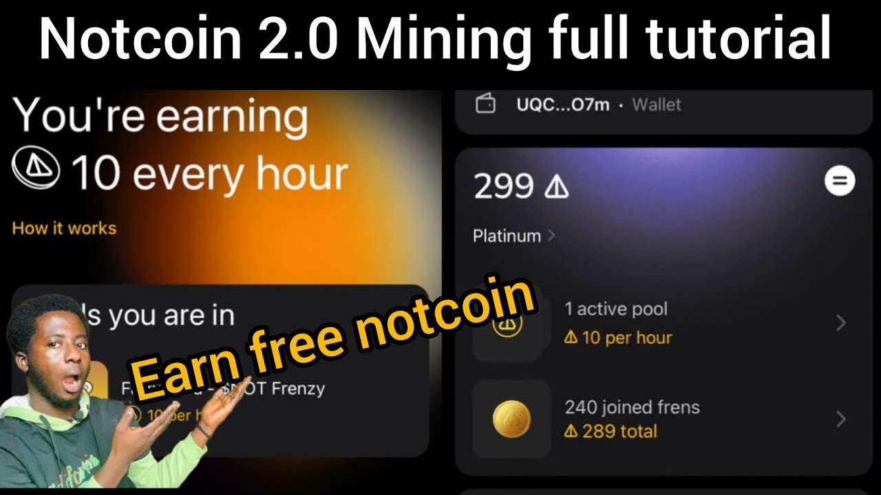 Notcoin 2.0 mining full tutorials: how to upgrade to gold or platinum level #notcoin