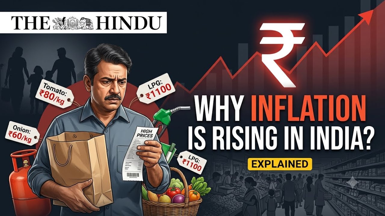 Why Inflation is Rising in India? Explained | CPI, Food Inflation, RBI, Repo Rate & Economy | UPSC