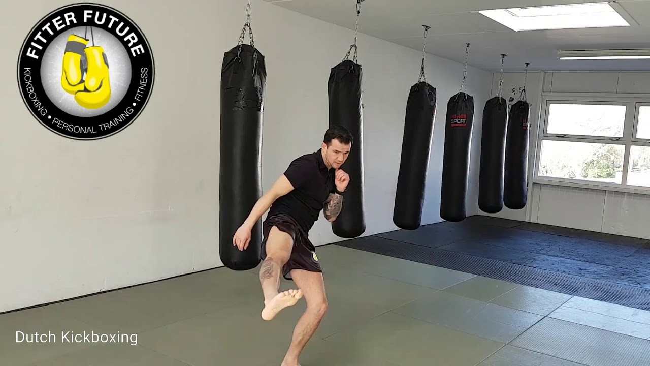 Dutch Kickboxing - deel 2 Schaduw(kick)boksen voor beginners, trappen/knieën.