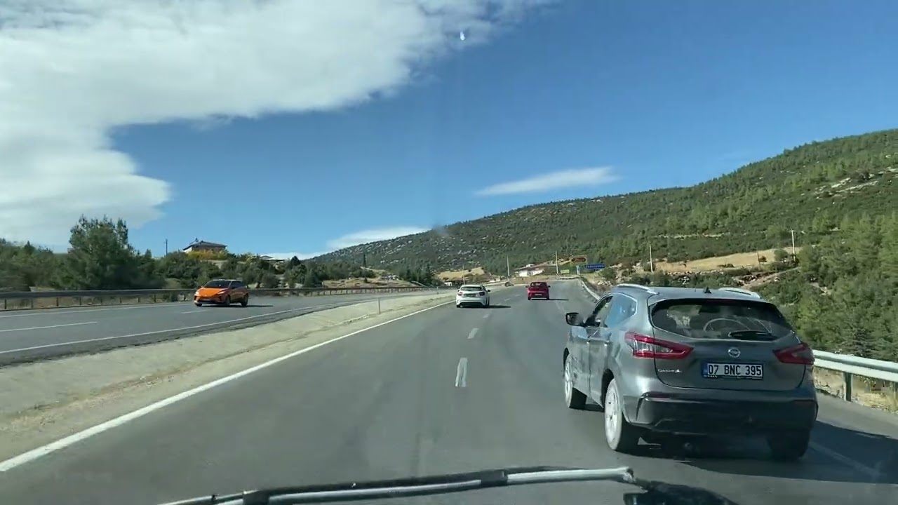 Antalya’dan Denizli’ye doğru yol 