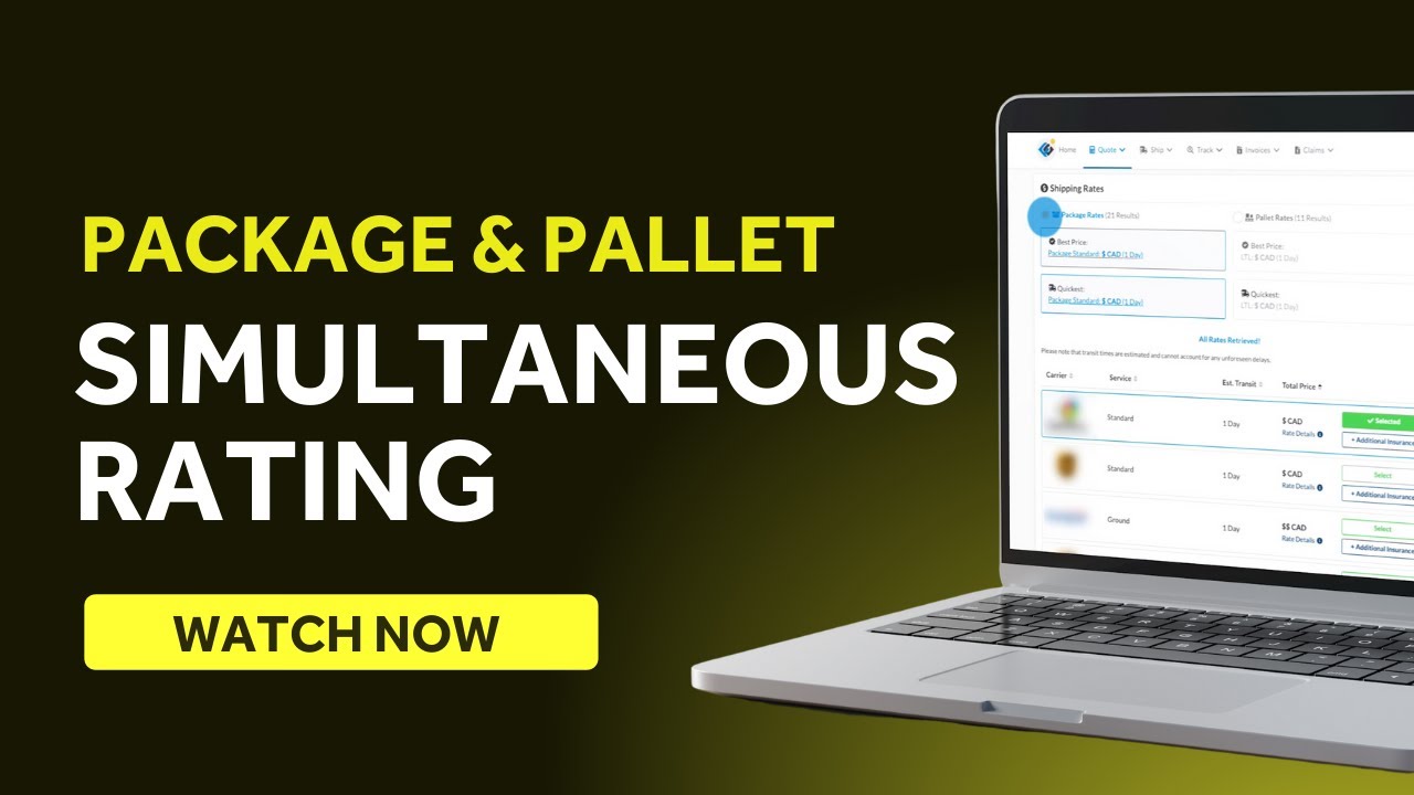 Choose Between the Best Parcel and Pallet Shipping Rates with Freightcom's Simultaneous Rating