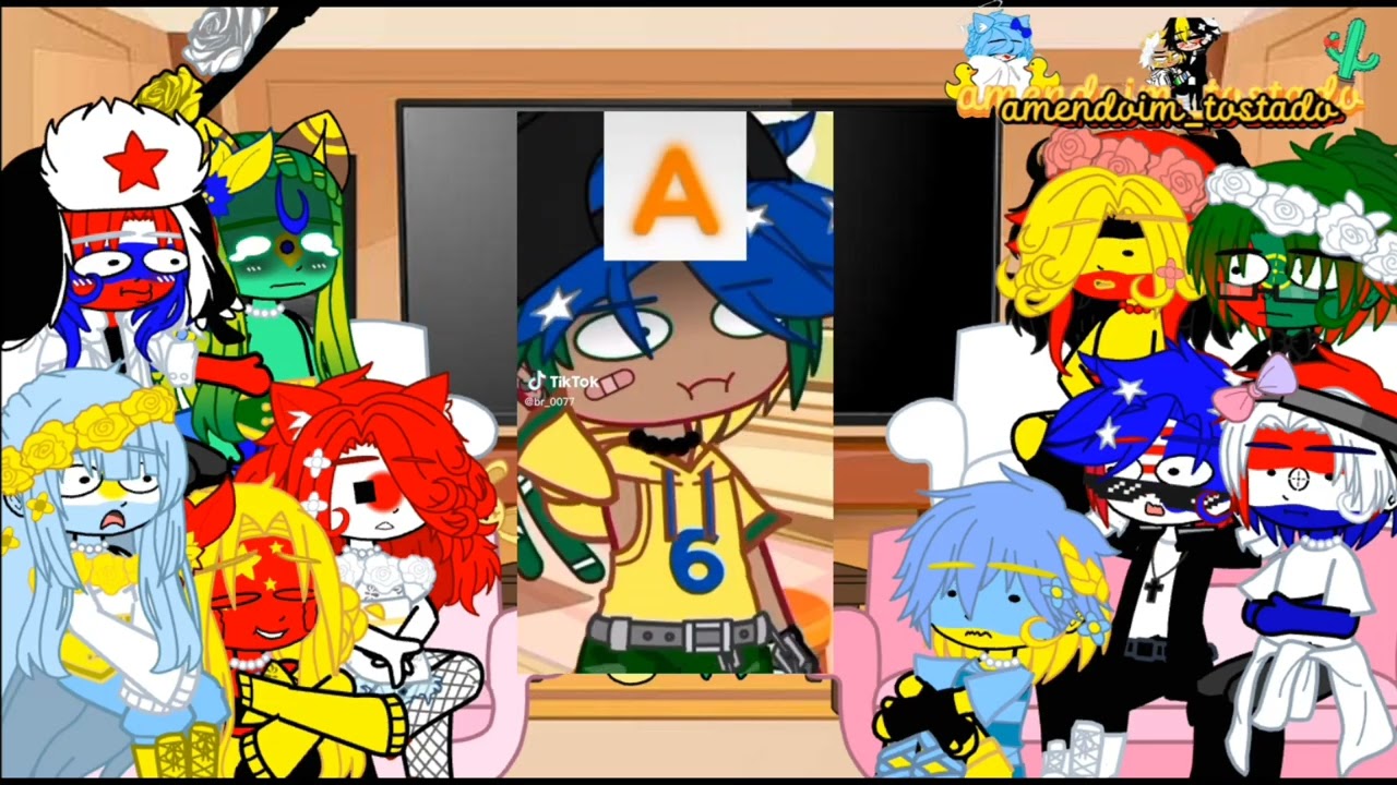 Countryhumans reagindo a seus tik toks Pt-4