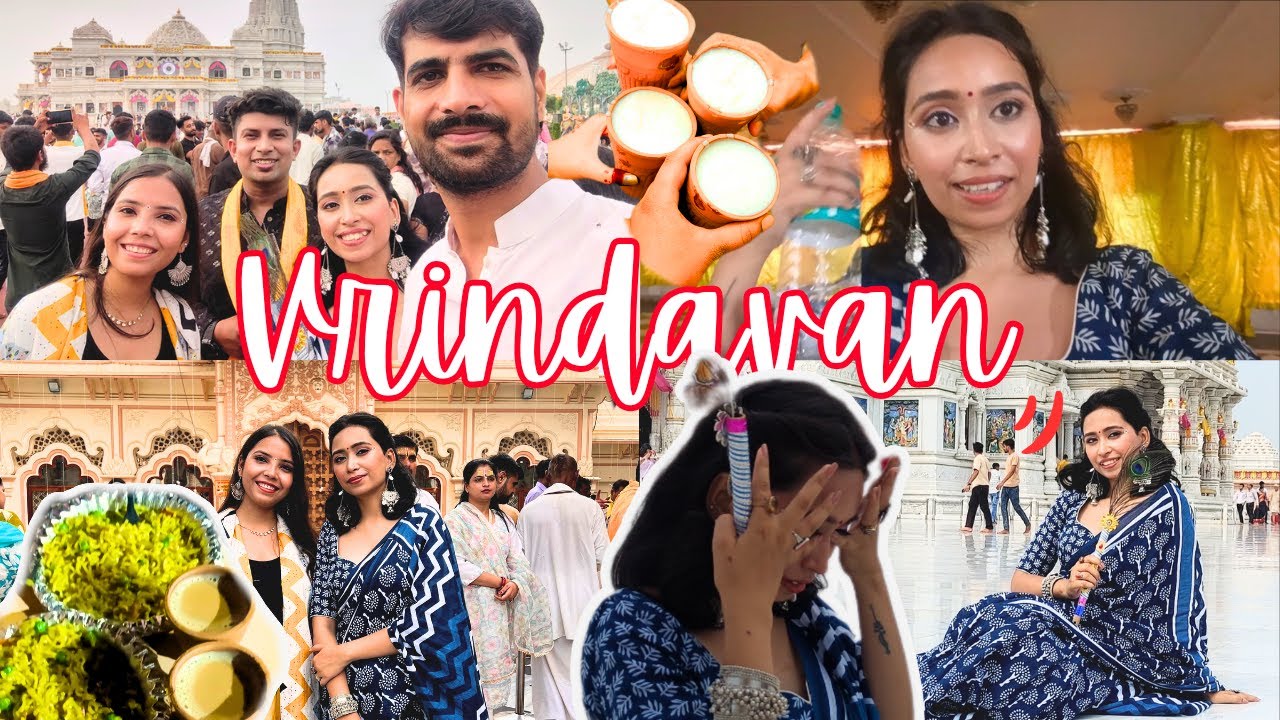 Vrindavan Vlog Part 1| वृंदावन धाम 🙏Mujhe rona agya🥹