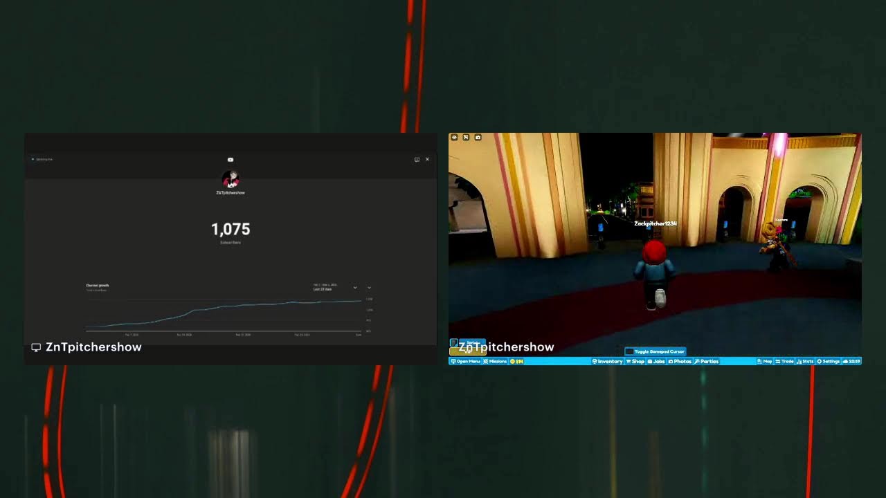 hangout lounge I'm playin Roblox ( sub goal 1.080)