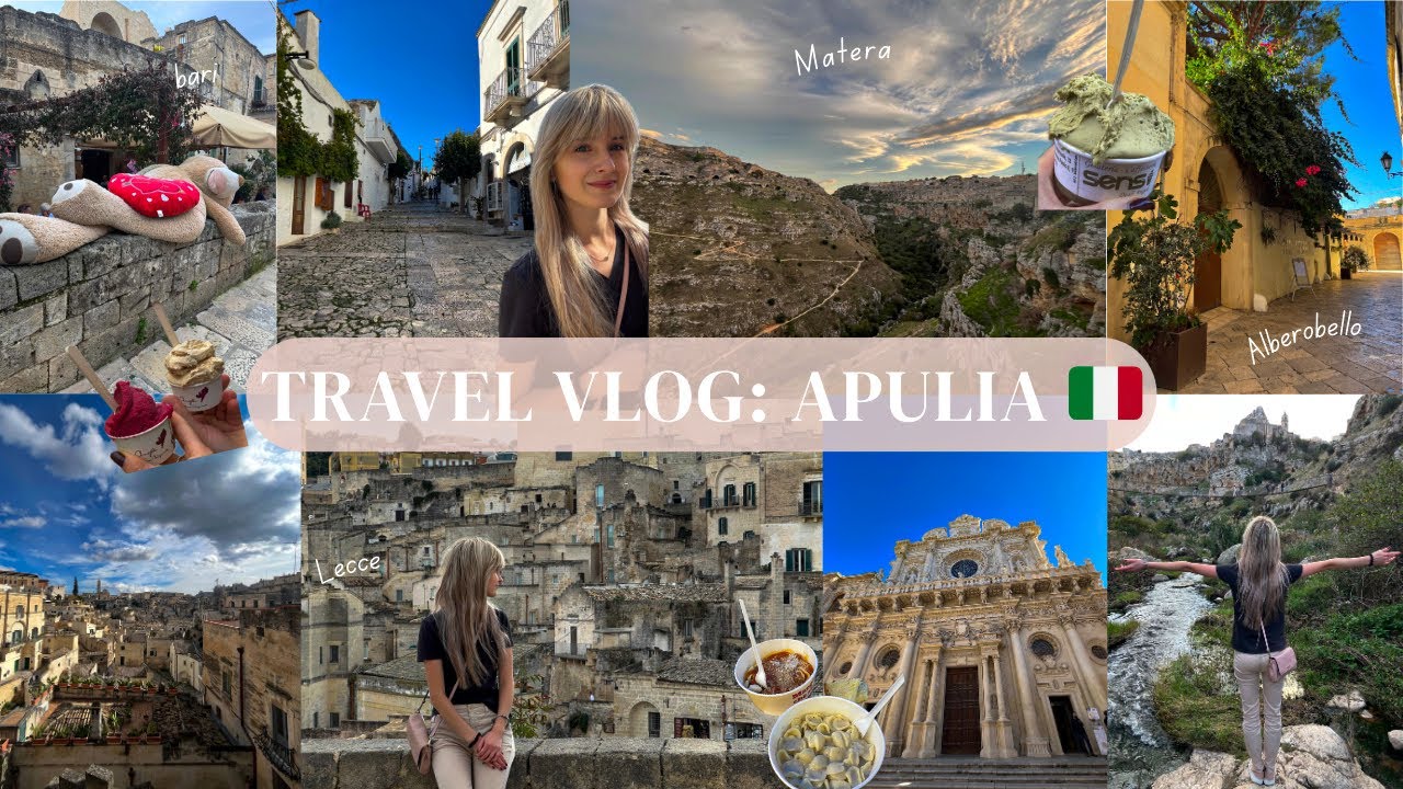 Apulia Włochy 🇮🇹: Matera, Lecce, Alberobello i Bari – Road Trip | Travel Vlog #3