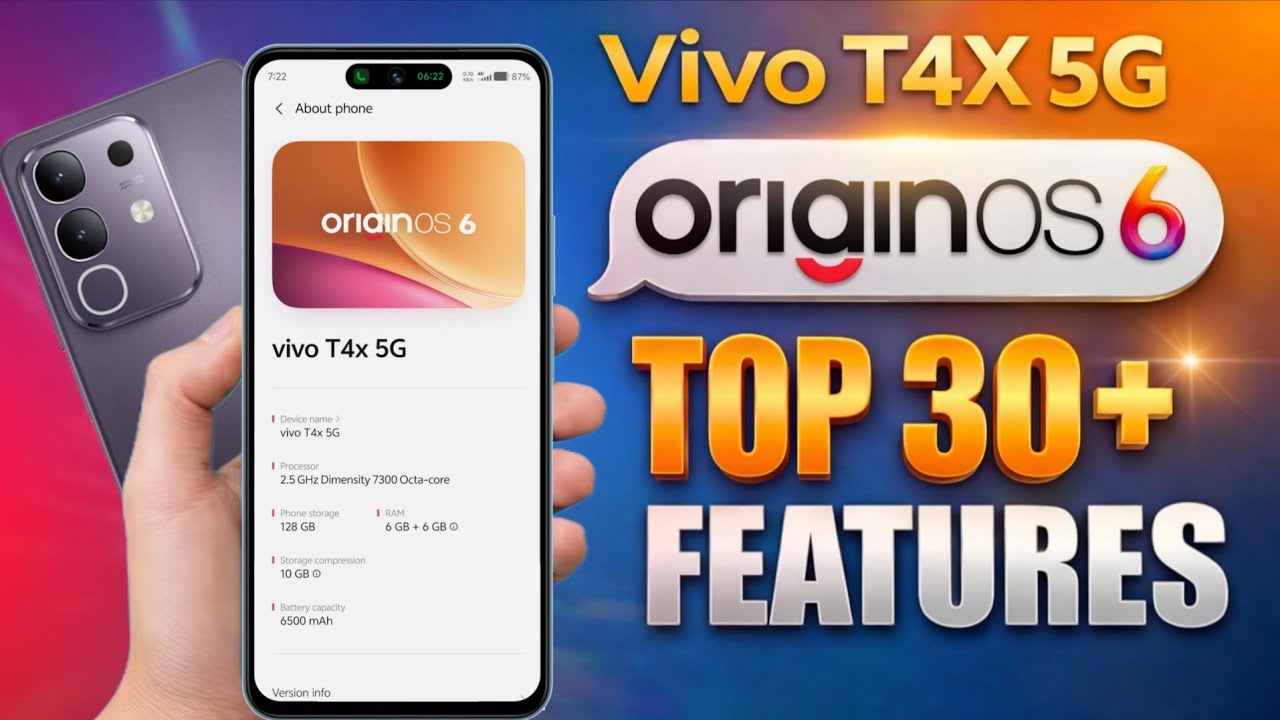 Vivo T4X 5G OriginOS 6 Update New Features | Vivo T4X OriginOS 6 New Features | Vivo T4X OriginOS 6