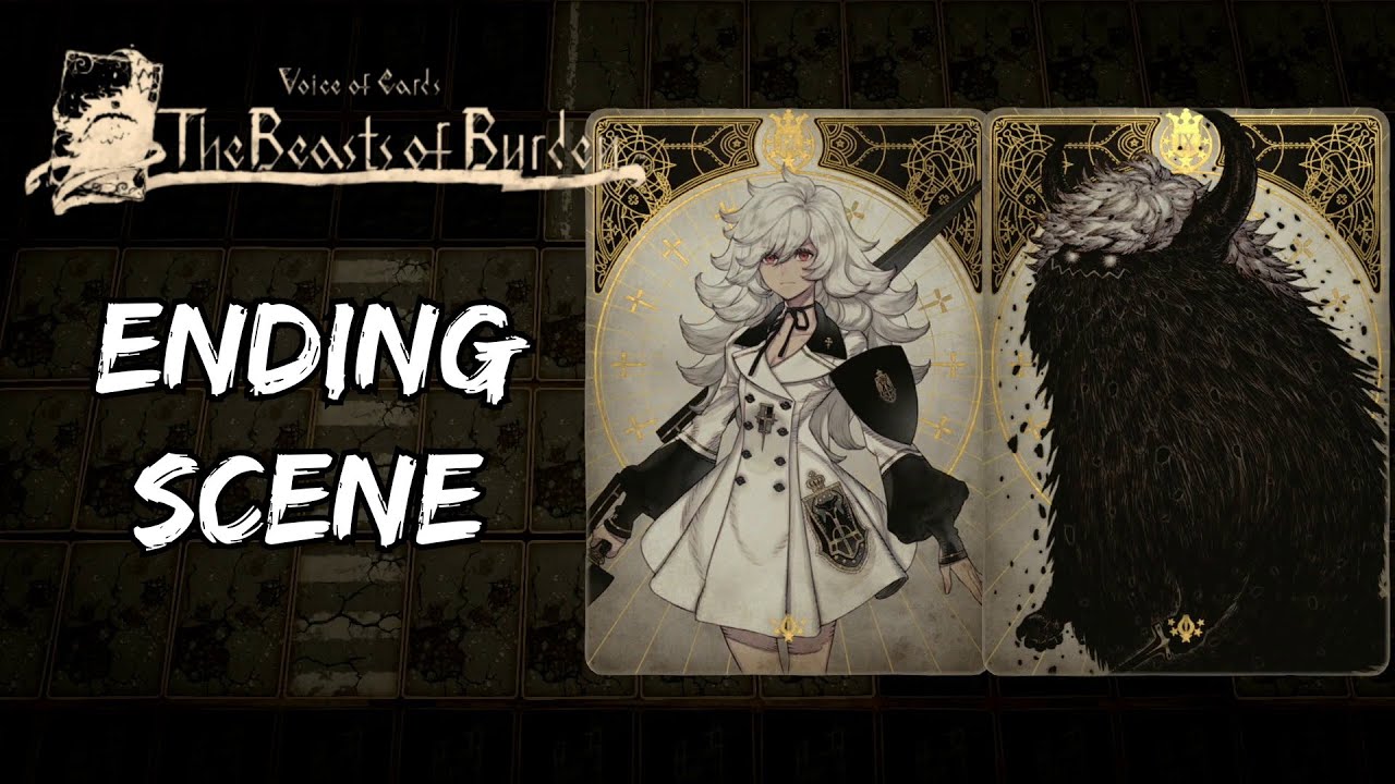 Voice of Cards: The Beasts of Burden - Ending Scene + Credits (Japanese Voice)
