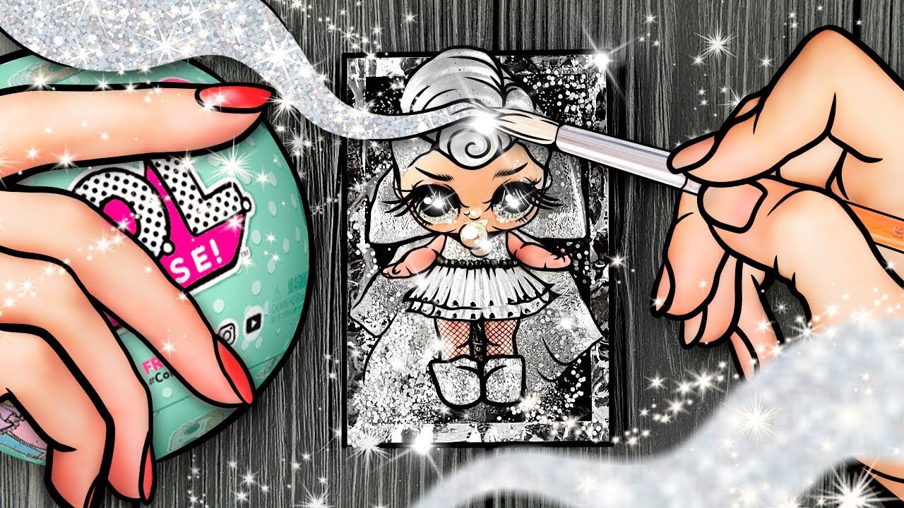 ✨ SILVER GLITTER ANGEL ✨ LOL Surprise Custom Doll DIY | LOL Dolls Videos | Plus LOL Opening
