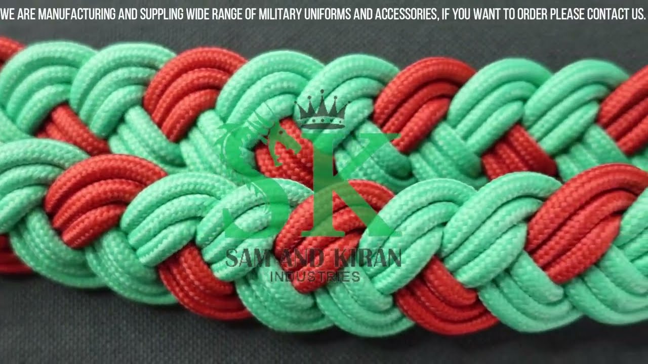 Pakistan Shoulder Cords, Shoulder Cord Green, Cord Manufacturer Supplier, Shoulder Cord Suppliers
