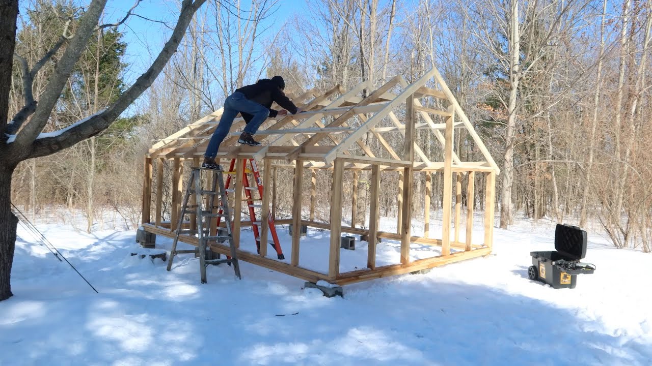 Greenhouse Build at our Off Grid Property | Winter Build